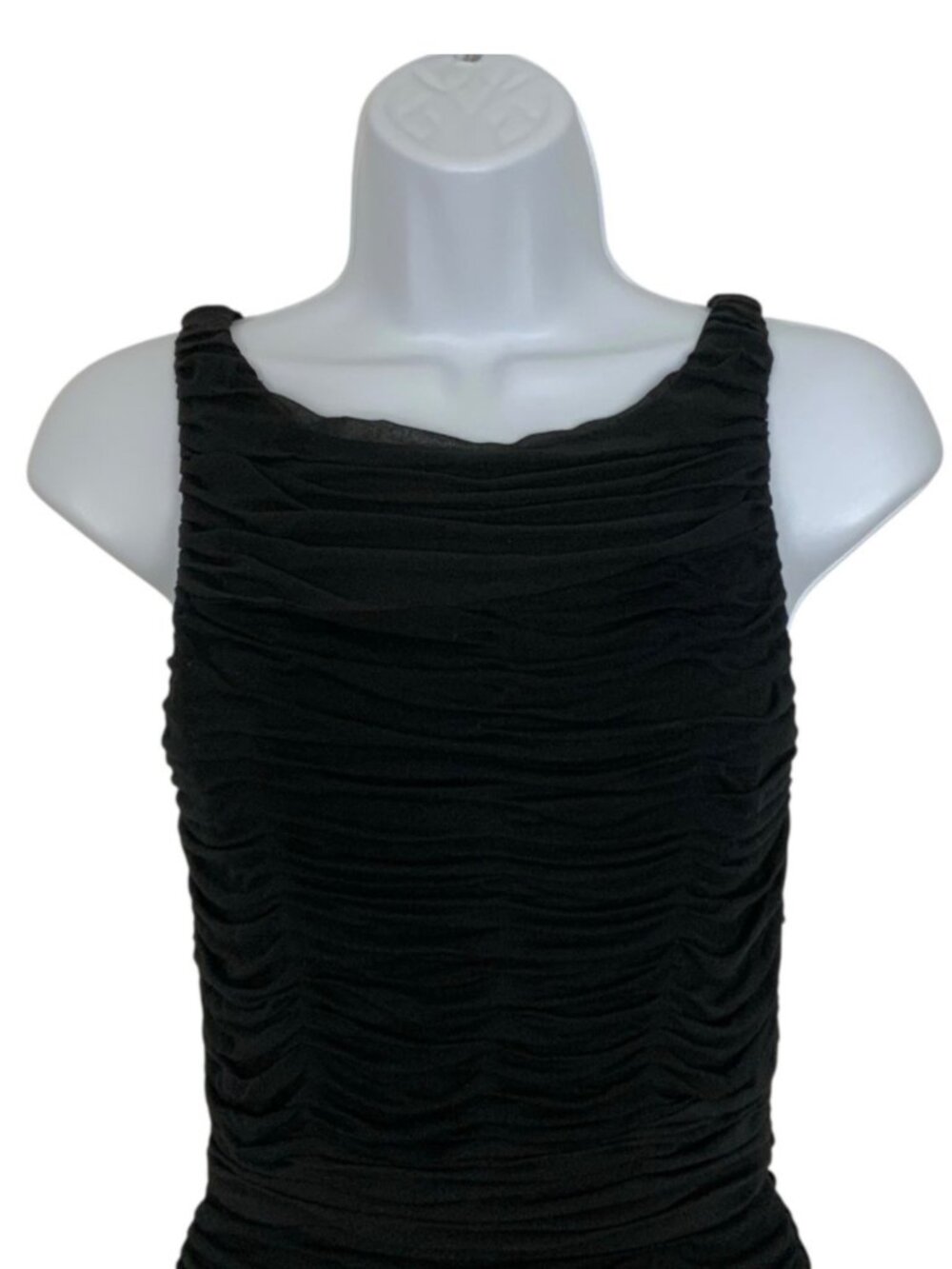 Alice + Olivia Tilly Sleeveless Ruched Dress S Black - Picture 9 of 16